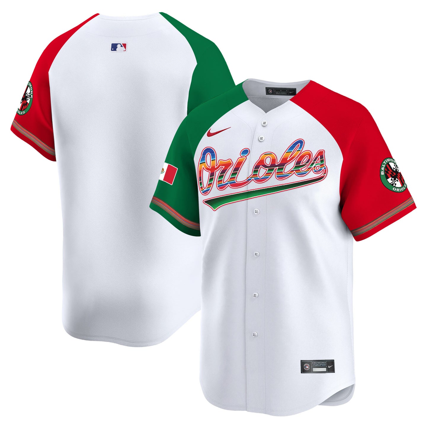 Men's Baltimore Orioles Mexico Vapor Premier Limited Jersey - All Stitched