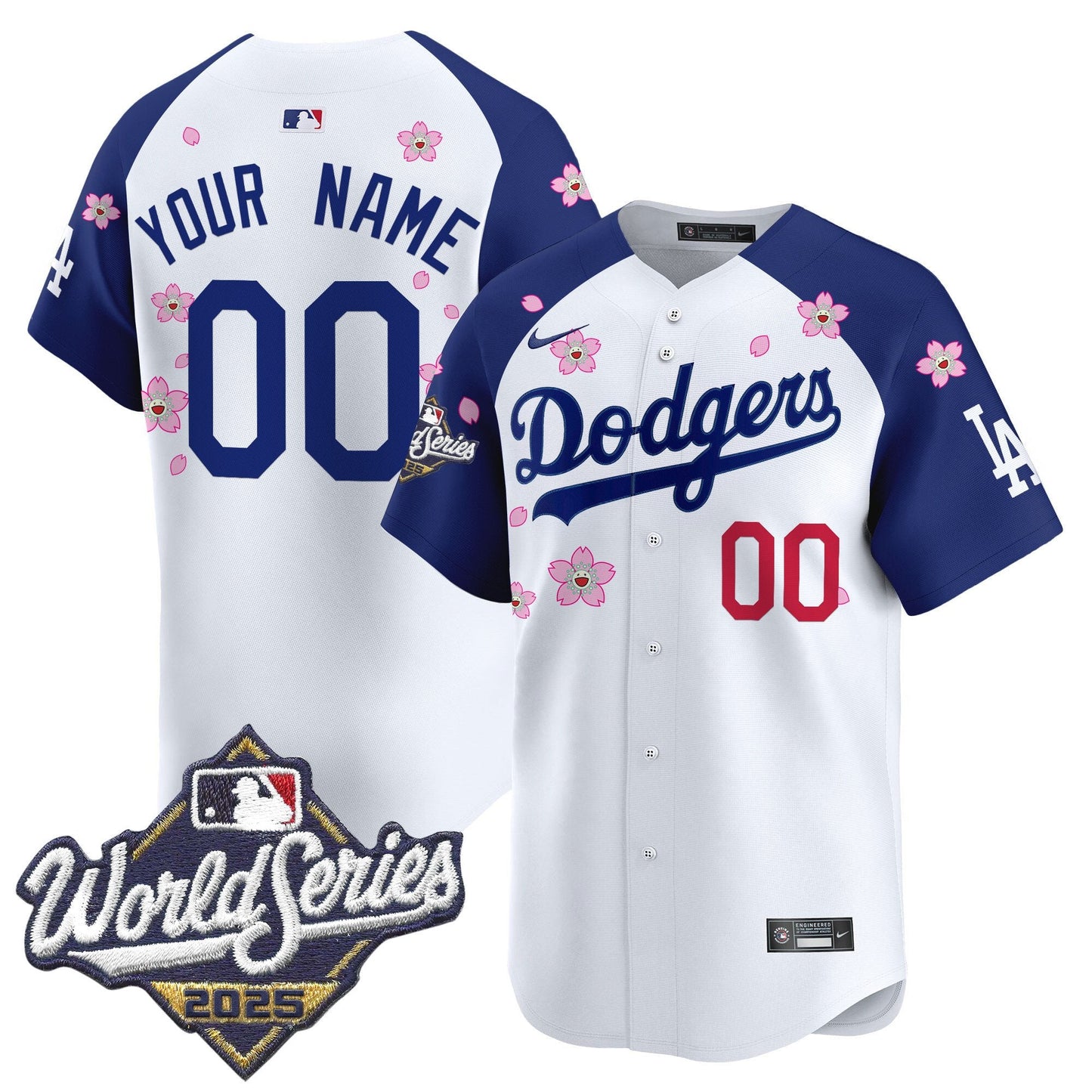 Dodgers 2025 World Series x Tokyo Series Vapor Premier Limited Custom Jersey - All Stitched