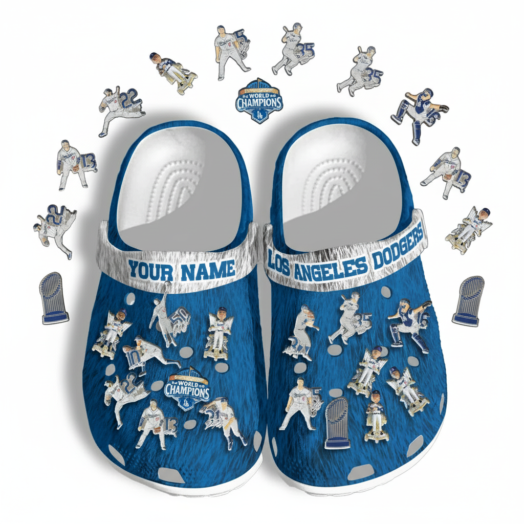 LAD World Series Champions Clogs - Charms Gift Set