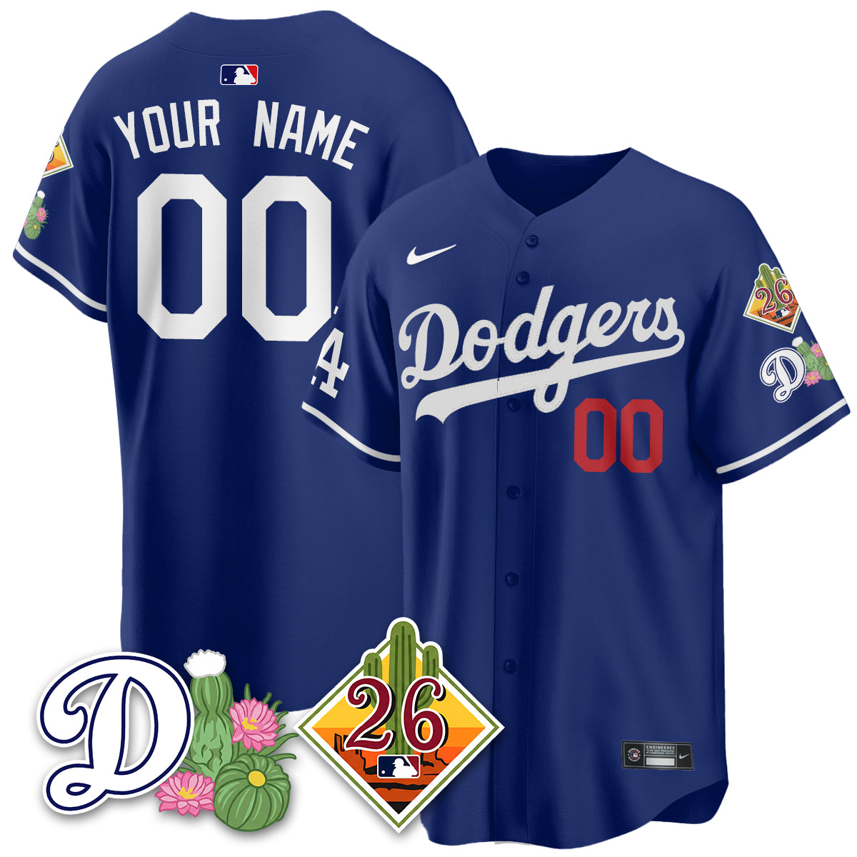 Custom LAD 2026 Spring Training Vapor Limited Jersey - All Stitched