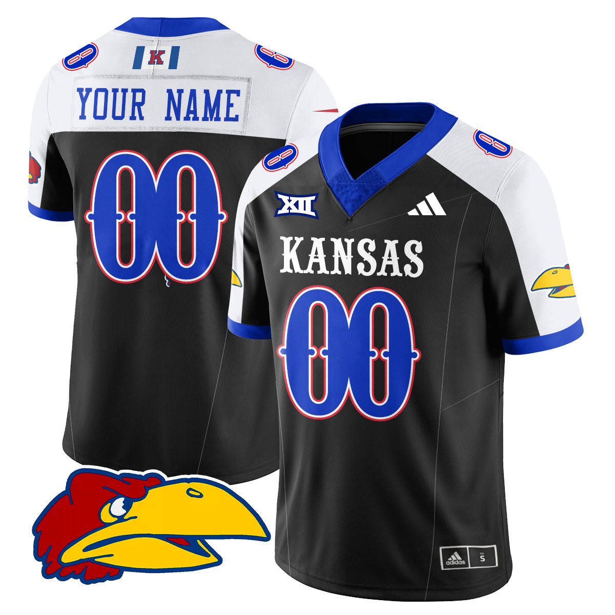 Custom KU Football 2025 Limited Jersey - All Stitched