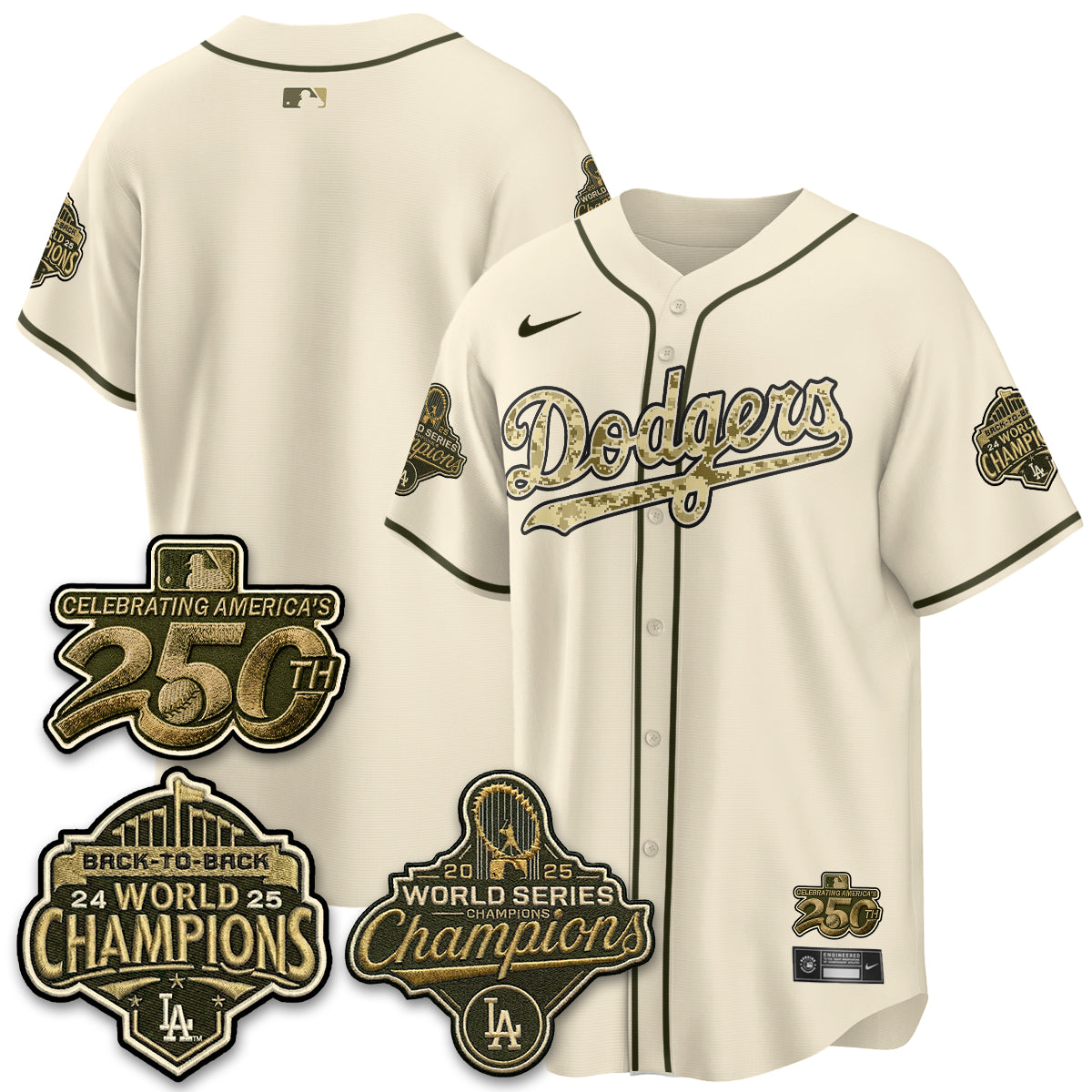 LAD Military Appreciation Game Day Jersey -All Stitched