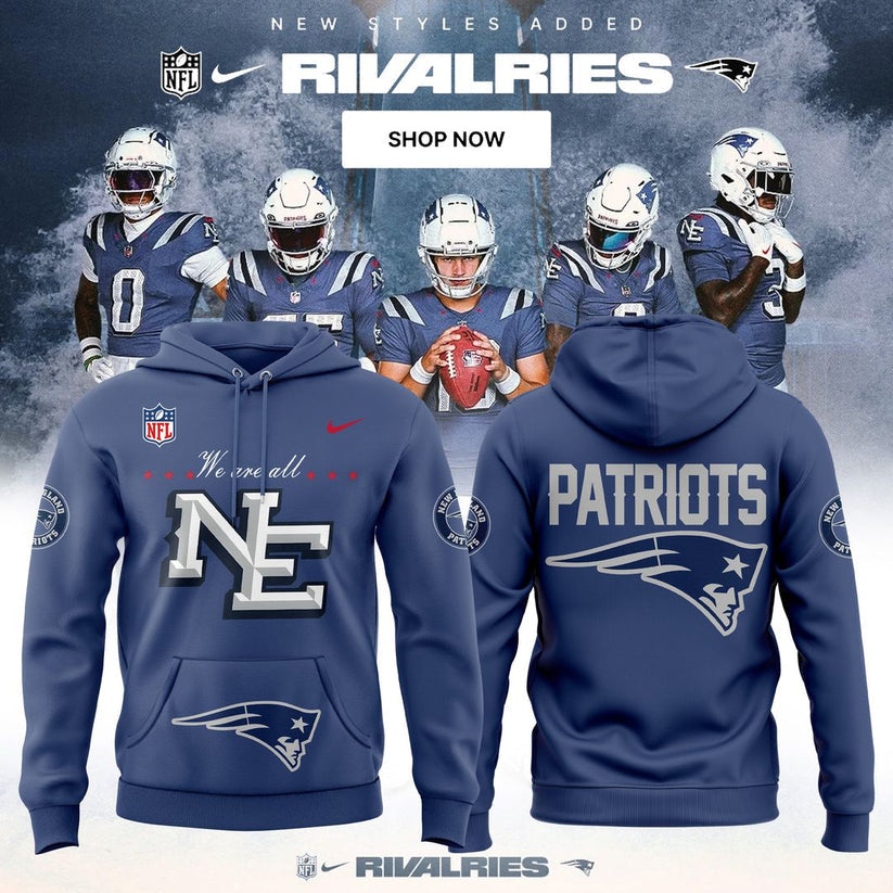 NEP Blue Rivalries Pullover Hoodie N6 - All Stitched