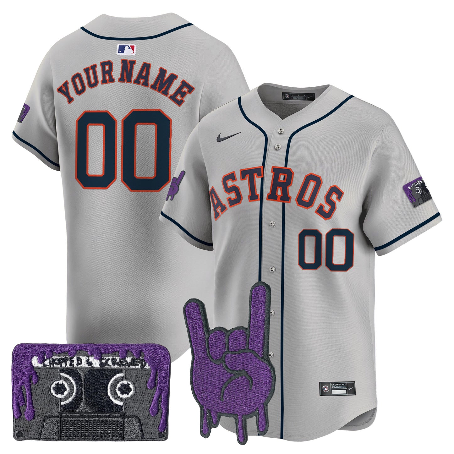 HOU DJ Screw Patch Vapor Premier Limited Custom Jersey - All Stitched