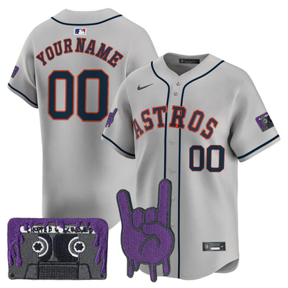 HOU DJ Screw Patch Vapor Premier Limited Custom Jersey - All Stitched