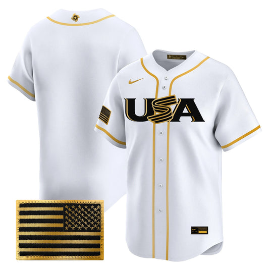 USA Baseball  2026 World Baseball Classic Limited Gold Jersey - All Stitched