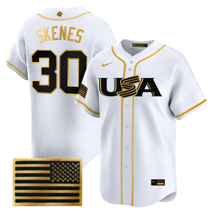 USA Baseball  2026 World Baseball Classic Limited Gold Jersey - All Stitched