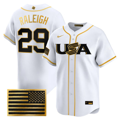 USA Baseball  2026 World Baseball Classic Limited Gold Jersey - All Stitched