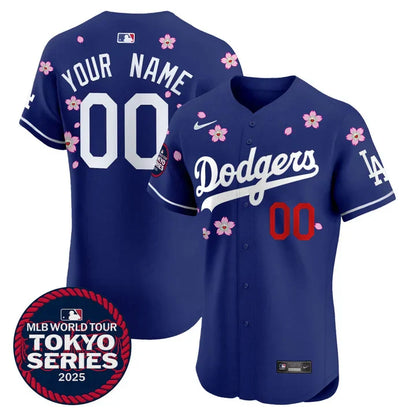Dodgers Tokyo Series 2025 Vapor Premier Limited Custom Jersey - Stitched