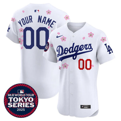 Dodgers Tokyo Series 2025 Vapor Premier Limited Custom Jersey - Stitched