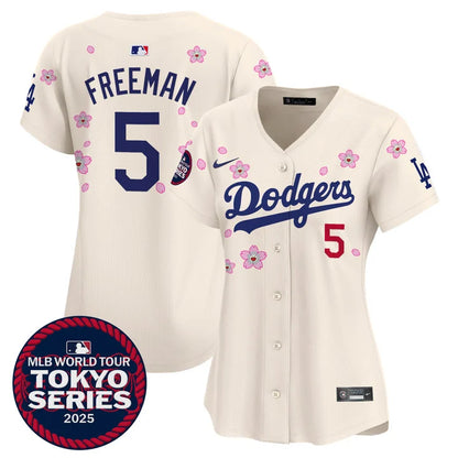 Women's Dodgers Tokyo Series 2025 Vapor Premier Limited Jersey V2 - Stitched