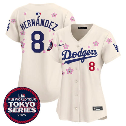 Women's Dodgers Tokyo Series 2025 Vapor Premier Limited Jersey V2 - Stitched