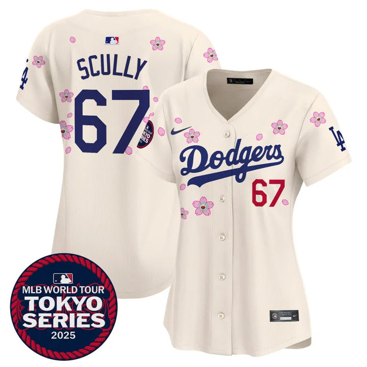 Women's Dodgers Tokyo Series 2025 Vapor Premier Limited Jersey V2 - Stitched