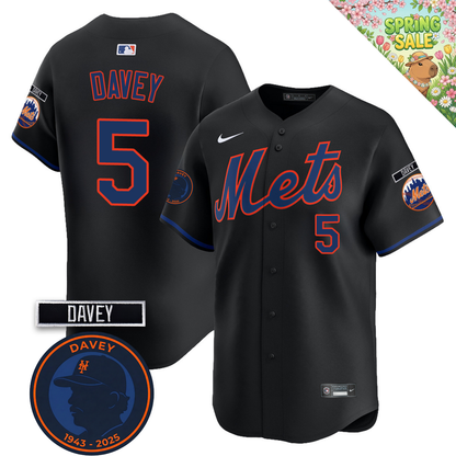 NYM 2026 Davey Johnson Memorial Vapor Limited Jersey V2 - All Stitched