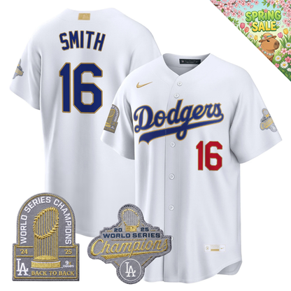 LAD "Gold Collection" Premier Limited Jersey - 9X World Series Champions - All Stitched