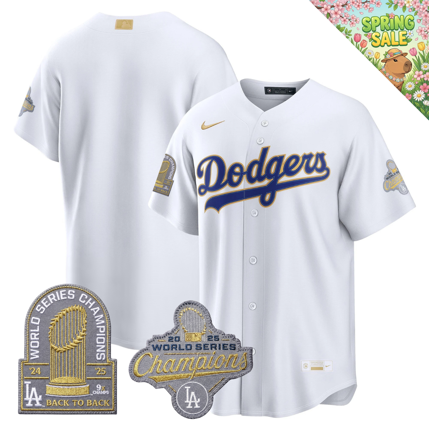 LAD "Gold Collection" Premier Limited Jersey - 9X World Series Champions - All Stitched
