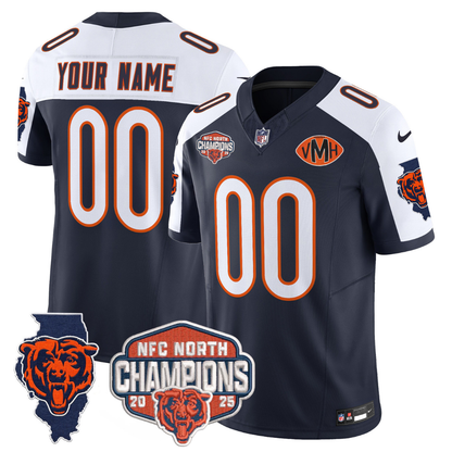 Custom CHI 2025 NFC North Champions Patch Jersey V2 - All Stitched