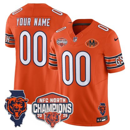 Custom CHI 2025 NFC North Champions Patch Jersey V2 - All Stitched