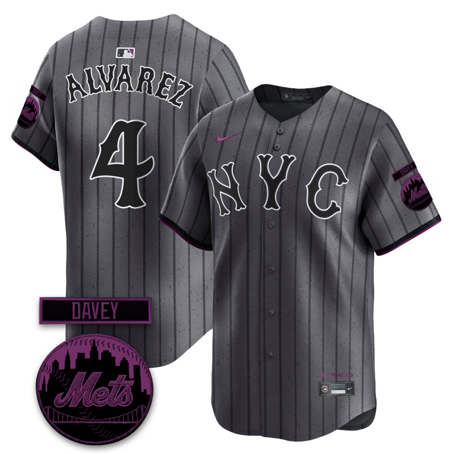 NYM 2026 Davey Johnson Memorial Vapor Limited Jersey V2 - All Stitched