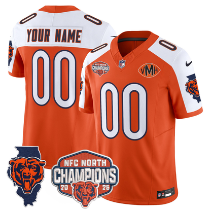 Custom CHI 2025 NFC North Champions Patch Jersey V2 - All Stitched