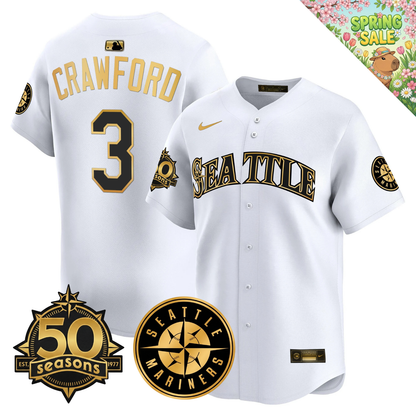 SEA 2026 Vapor Limited Gold Jersey - 50th Anniversary Patch - All Stitched