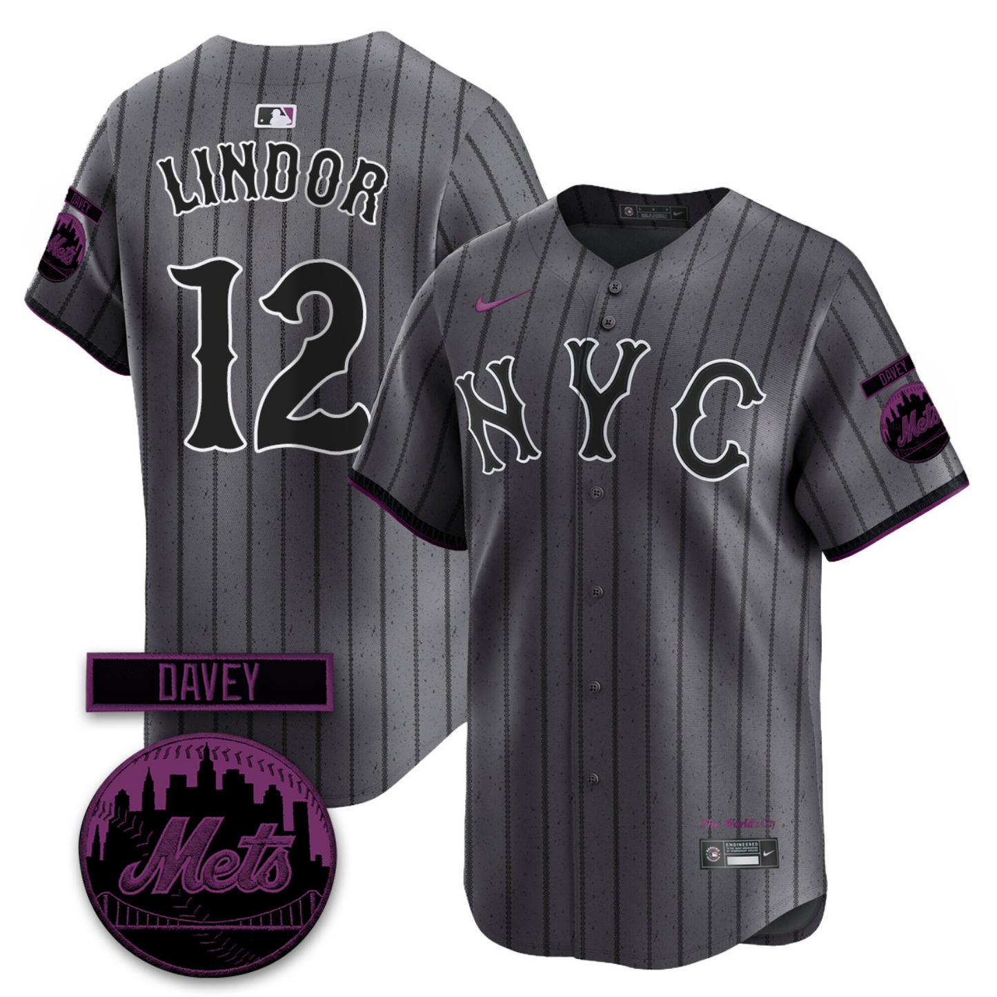 NYM 2026 Davey Johnson Memorial Vapor Limited Jersey V2 - All Stitched