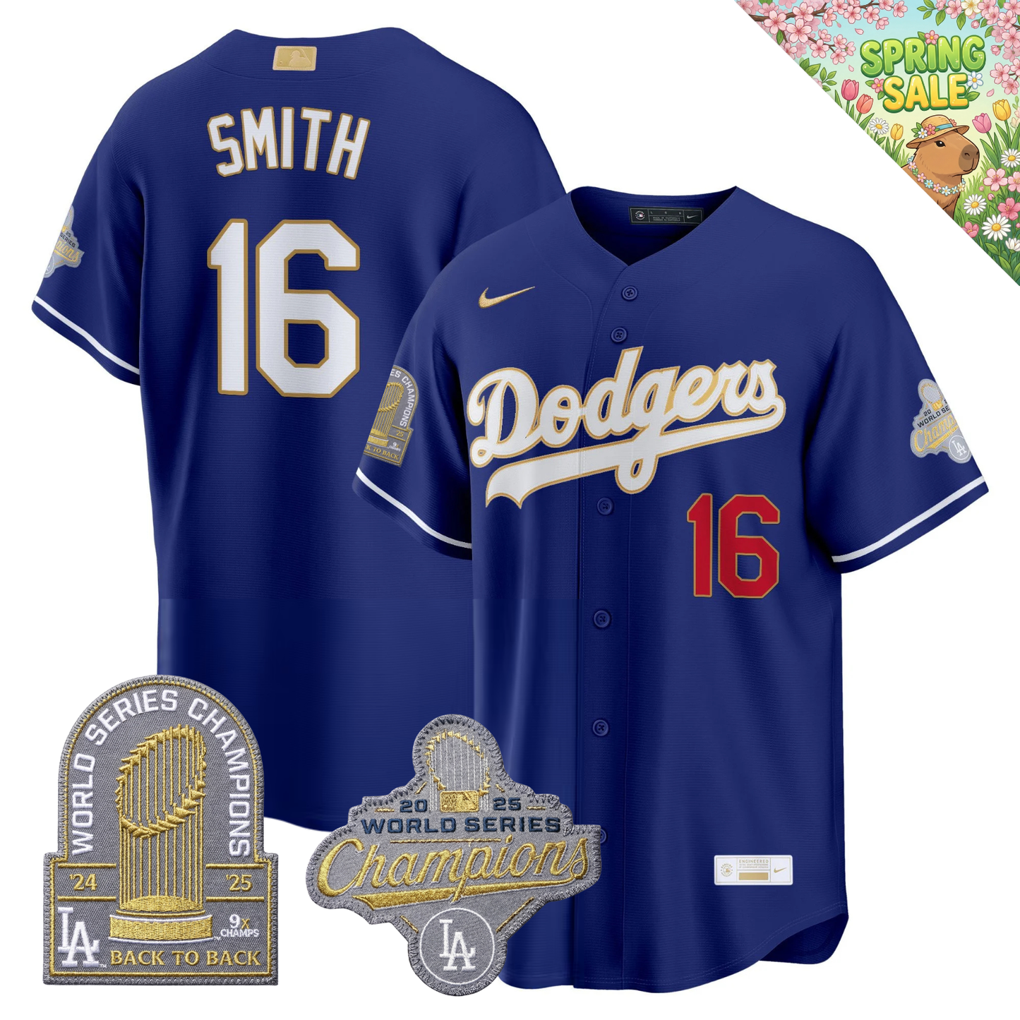 LAD "Gold Collection" Premier Limited Jersey - 9X World Series Champions - All Stitched