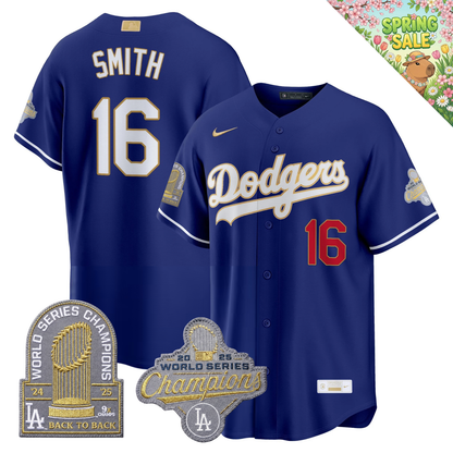 LAD "Gold Collection" Premier Limited Jersey - 9X World Series Champions - All Stitched