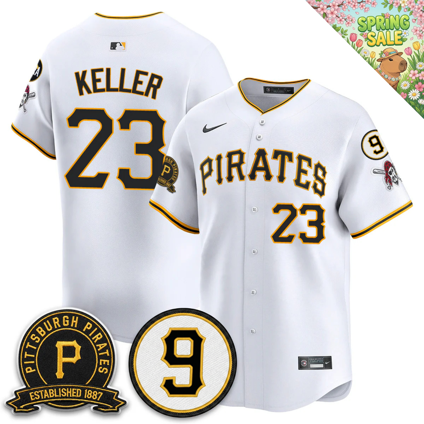 PIT 2026 Limited City Connect Jersey - Bill Mazeroski & EST 1887 Patch - All Stitched