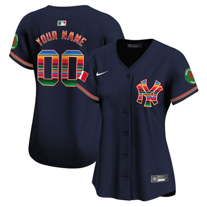 New York Yankees Mexico Vapor Premier Limited Custom Jersey - All Stitched