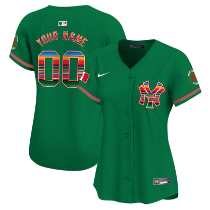 New York Yankees Mexico Vapor Premier Limited Custom Jersey - All Stitched