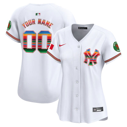 New York Yankees Mexico Vapor Premier Limited Custom Jersey - All Stitched