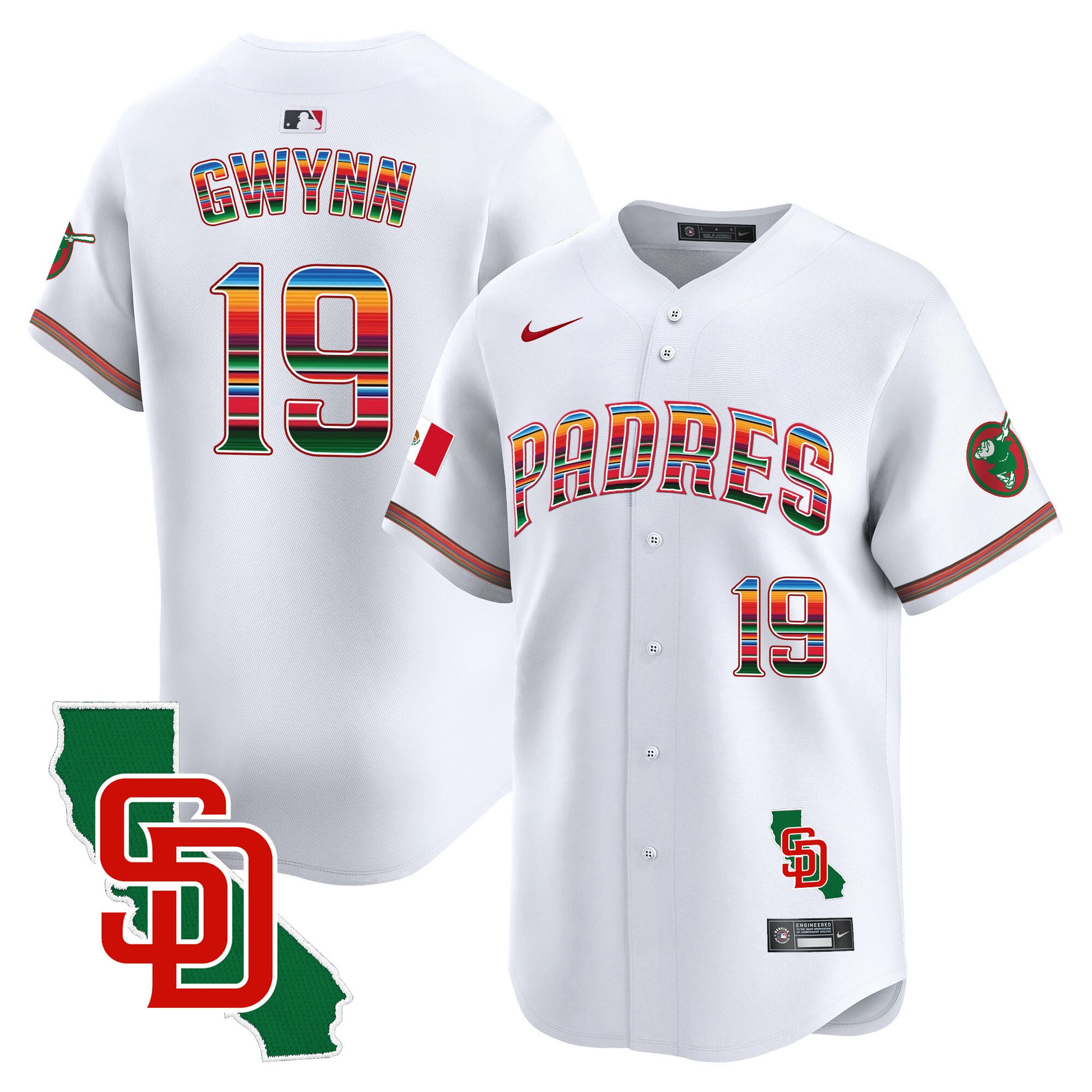 Men's Padres Mexico California Patch Vapor Premier Limited Jersey – All Stitched