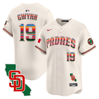 Men's Padres Mexico California Patch Vapor Premier Limited Jersey – All Stitched