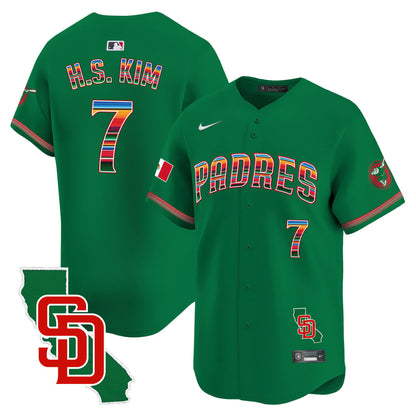 Men's Padres Mexico California Patch Vapor Premier Limited Jersey – All Stitched