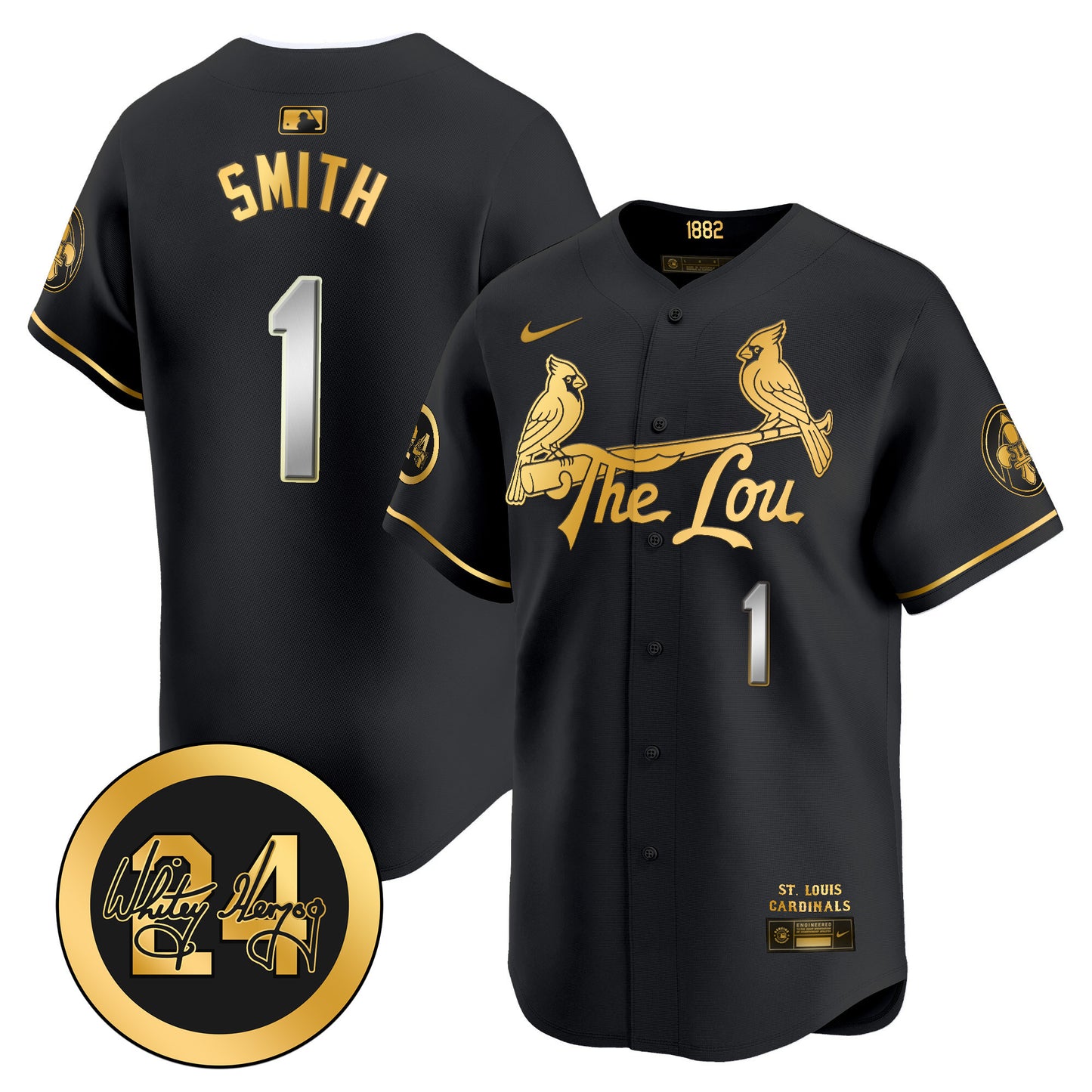 Men's St. Louis Cardinals 2026 City Connect Whitey Herzog Patch Vapor Premier Limited Jersey - All Stitched