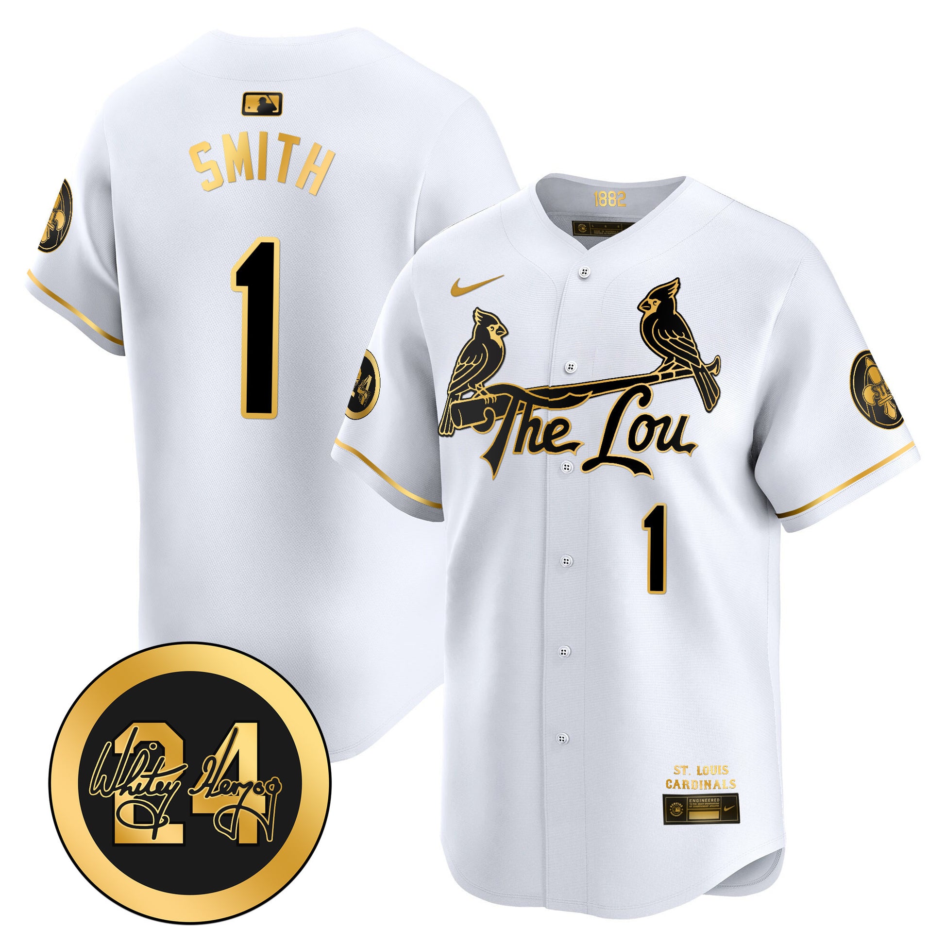 Men's St. Louis Cardinals 2026 City Connect Whitey Herzog Patch Vapor Premier Limited Jersey - All Stitched