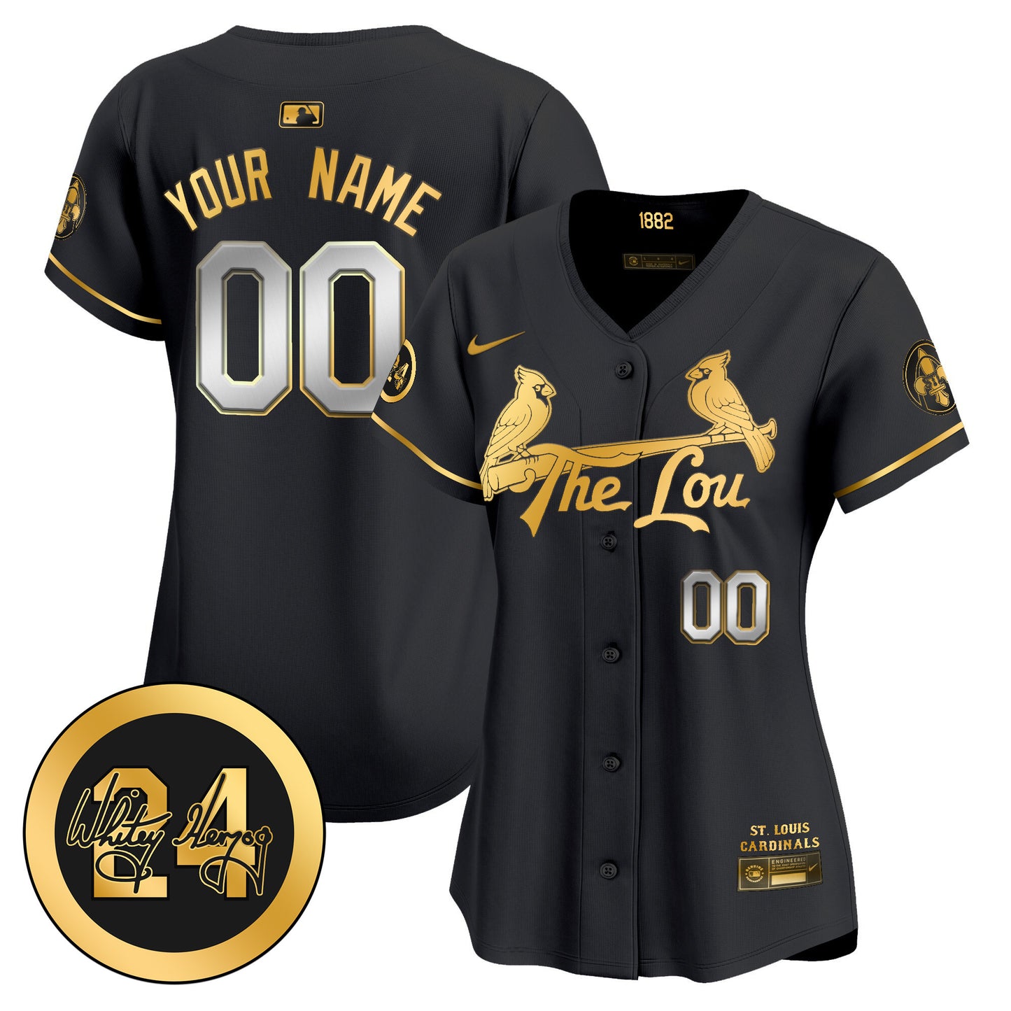 St. Louis Cardinals 2026 City Connect Whitey Herzog Patch Vapor Premier Limited Custom Jersey - All Stitched