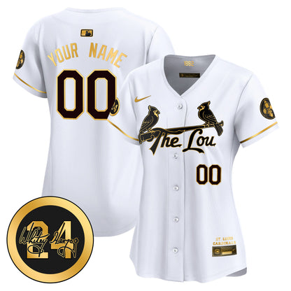 St. Louis Cardinals 2026 City Connect Whitey Herzog Patch Vapor Premier Limited Custom Jersey - All Stitched