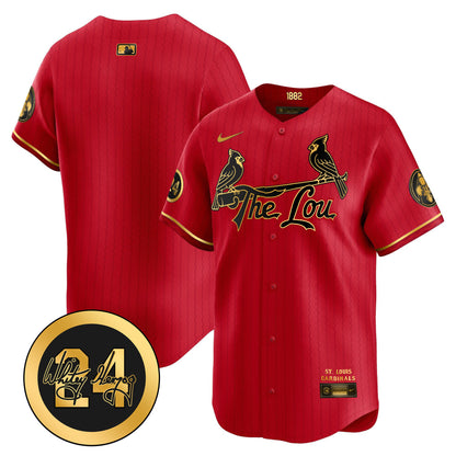 Men's St. Louis Cardinals 2026 City Connect Whitey Herzog Patch Vapor Premier Limited Jersey - All Stitched