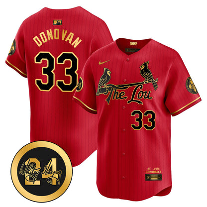 Men's St. Louis Cardinals 2026 City Connect Whitey Herzog Patch Vapor Premier Limited Jersey - All Stitched