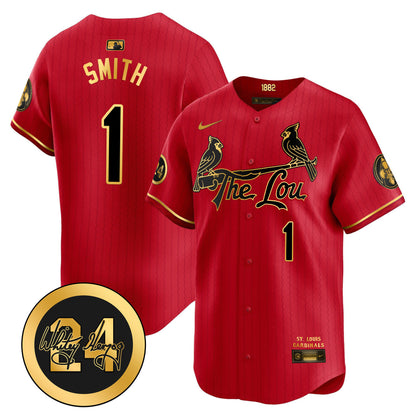 Men's St. Louis Cardinals 2026 City Connect Whitey Herzog Patch Vapor Premier Limited Jersey - All Stitched