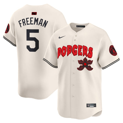 Men's Dodgers Stranger Things Vapor Premier Limited Jersey - All Stitched