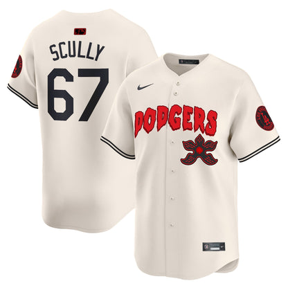 Men's Dodgers Stranger Things Vapor Premier Limited Jersey - All Stitched