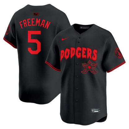 Men's Dodgers Stranger Things Vapor Premier Limited Jersey - All Stitched
