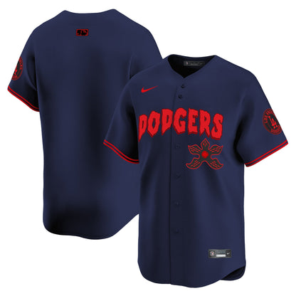 Men's Dodgers Stranger Things Vapor Premier Limited Jersey - All Stitched