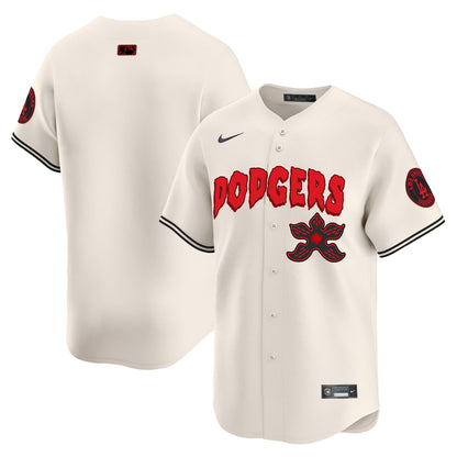 Men's Dodgers Stranger Things Vapor Premier Limited Jersey - All Stitched