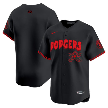 Men's Dodgers Stranger Things Vapor Premier Limited Jersey - All Stitched