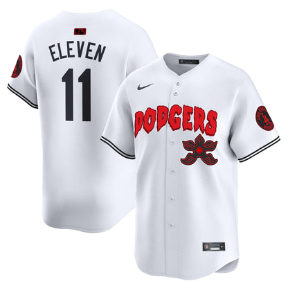 Men's Dodgers Stranger Things Vapor Premier Limited Jersey - All Stitched