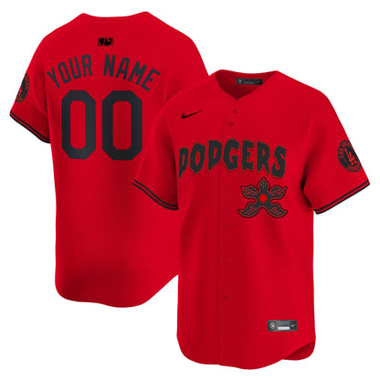 Dodgers Stranger Things Vapor Premier Limited Custom Jersey - All Stitched
